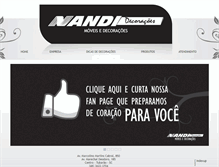 Tablet Screenshot of nandidecoracoes.com.br